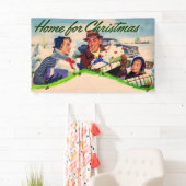 1940s Thuis voor Kerstmis Spandoek (Insitu)