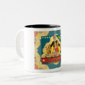 1940s UNCLE SAM PAINT TIN Coffee Mok (Voorkant links)