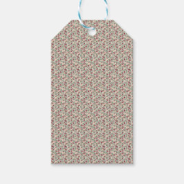 1940s Utility Bloemensprigpatroon Cadeaulabel