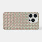 1940s Utility Bloemensprigpatroon iPhone Hoesje (Achterkant horizontaal)