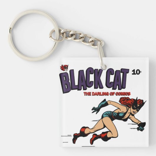 1940's Vrouw Hero Acryl Sleutelhanger (Voorkant)