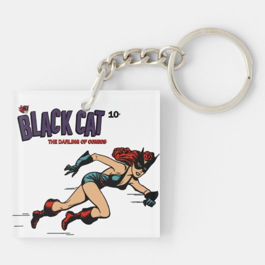 1940's Vrouw Hero Acryl Sleutelhanger (Achterkant)