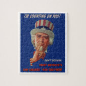 1940s waarschuwing van oom Sam Legpuzzel (Verticaal)
