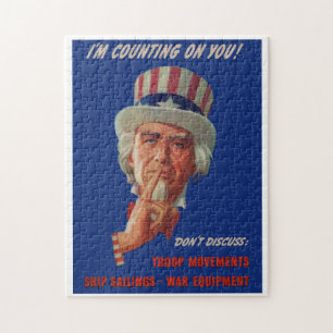 1940s waarschuwing van oom Sam Legpuzzel