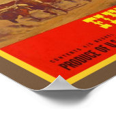 1940's Wagon Trein Fijn Fruit Poster (Hoek)