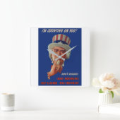 1940s warning from Uncle Sam Vierkante Klok (Huis)