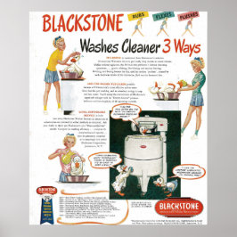 1940s Wasmachine AD Poster