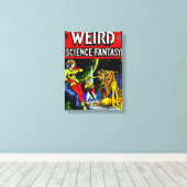 1940's WEIRD: Science ~ Fantasy Canvas Print (Insitu (Houten vloer))