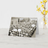 1940'S WOII MENIGTE VAN MENSEN SPRAAKBUBBELS FOTO KAART (Gele Bloem)