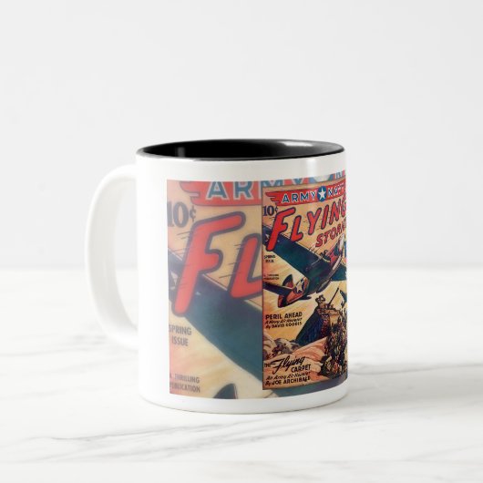 1940S WWWII PULP MAGAZINE ART Coffee Mok (Voorkant links)