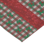 1940s Xmas Gingham 14 "x 72" Korte Tafelloper (Hoek)