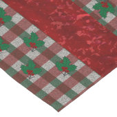 1940s Xmas Gingham 16 "x 108" Lange Tafelloper (Hoek)