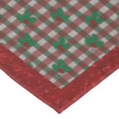 1940s Xmas Gingham 52 "x 70" tafelkleed (Gekanteld)