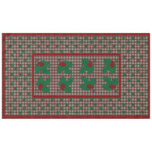 1940s Xmas Gingham 60 "x 104" tafelkleed (Voorkant (Horizontaal))