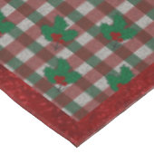 1940s Xmas Gingham 60 "x 104" tafelkleed (Gekanteld)