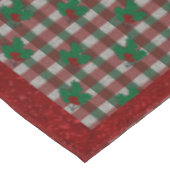1940s Xmas Gingham 60 "x 84" tafelkleed (Gekanteld)