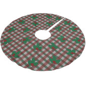 1940s Xmas Gingham Kerstboom Rok (Gekanteld)