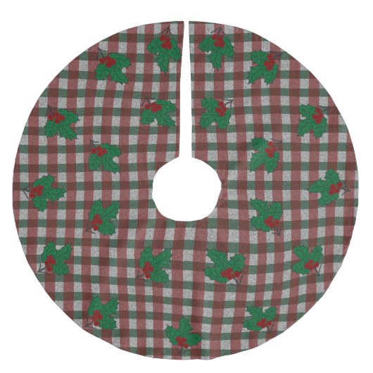 1940s Xmas Gingham Kerstboom Rok (Voorkant)