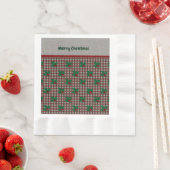 1940s Xmas Gingham Papieren servetten (Insitu)