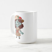 1940s Zombie Meisje Koffiemok (Voorkant links)