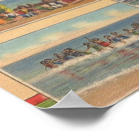 1941 Carolina Beach, North Carolina Poster (Hoek)