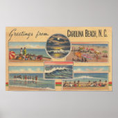 1941 Carolina Beach, North Carolina Poster (Voorkant)