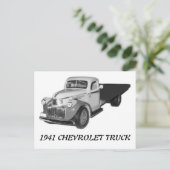 1941 CHEVROLET TRUCK 1942 Chevy Briefkaart (Staand voorkant)