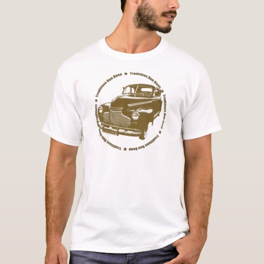 1941 Chevy Coupe Traditional Hot Rod T-shirt (Voorkant)