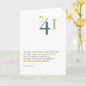 1941 de Feiten van de Pret van de Verjaardag Kaart (Gele Bloem)