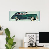 1941 Deluxe Torpedo vierdeurs sedan Poster (Thuiskantoor)