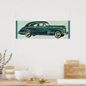 1941 Deluxe Torpedo vierdeurs sedan Poster (Keuken)