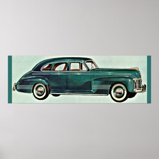 1941 Deluxe Torpedo vierdeurs sedan Poster (Voorkant)