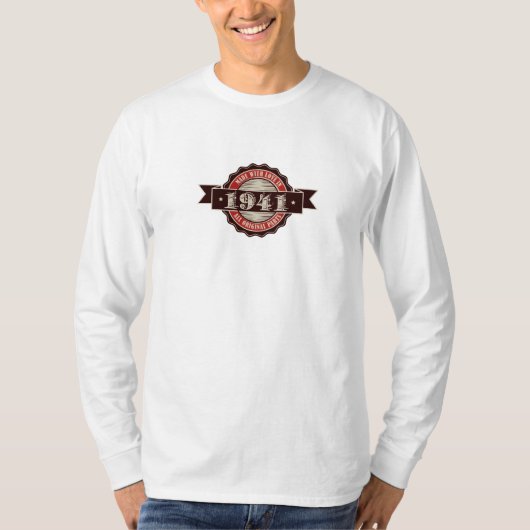 1941 gemaakt van liefde | alle originele onderdele t-shirt (Voorkant)