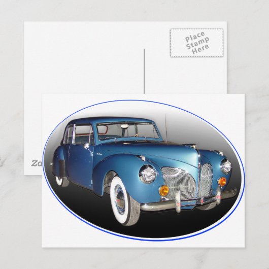 1941 LINCOLN CONTINENTAL #1 BRIEFKAART (Voorkant / Achterkant)