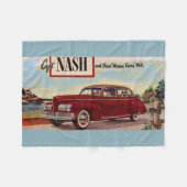 1941 Nash automobile & Fleece Deken (Voorkant (Horizontaal))