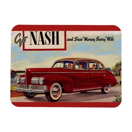 1941 Nash automobile & Magneet (Horizontaal)