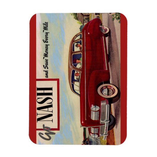 1941 Nash automobile & Magneet (Verticaal)