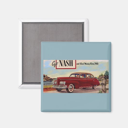 1941 Nash automobile & Magneet (Voorkant / Achterkant)