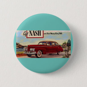 1941 Nash automobile & Ronde Button 5,7 Cm