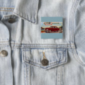 1941 Nash automobile & Vierkante Button 5,1 Cm (In situ)