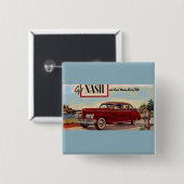 1941 Nash automobile & Vierkante Button 5,1 Cm (Voorkant /achterkant)