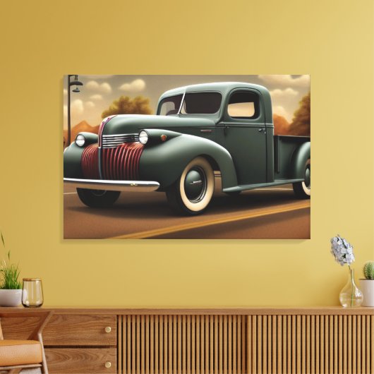 1941 Pickup Truck Canvas afdrukken (Insitu (Woonkamer))