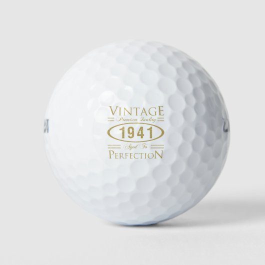 1941 Premium Quality 80th Birthday Golfballen (Voorkant)