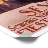 1941 Sevilla Spanje vintage-reis Poster (Hoek)