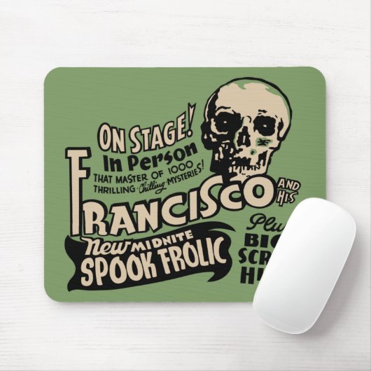 1941 Spook Show Green Mousepad Muismat (Met muis)