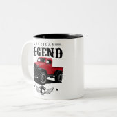 1942 American Truck Legend Tweekleurige Koffiemok (Voorkant links)