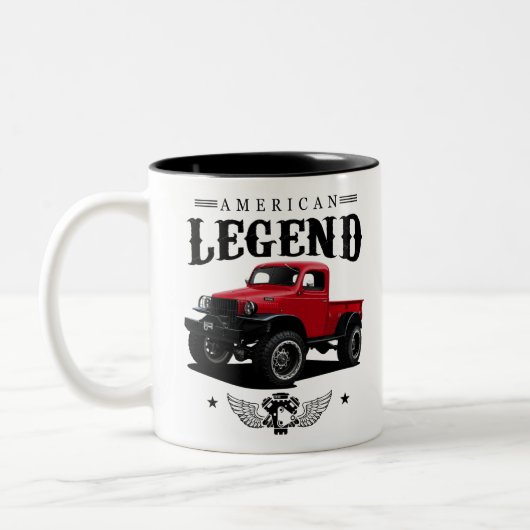 1942 American Truck Legend Tweekleurige Koffiemok (Links)