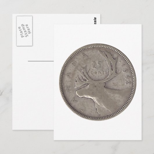 1942 Canadees kwartaal Briefkaart (Voorkant / Achterkant)