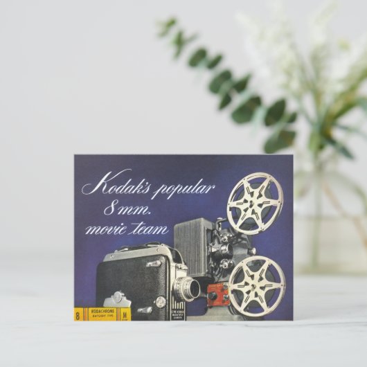 1942 Filmcamera en -projector Briefkaart (Staand voorkant)