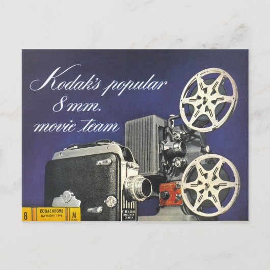 1942 Filmcamera en -projector Briefkaart (Voorkant)